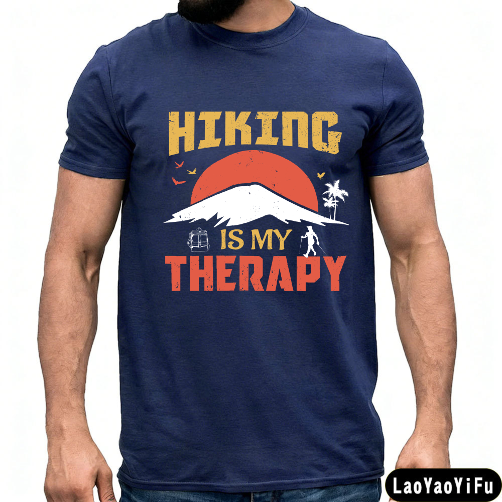 Outdoor Adventure Therapy - Hiking Is My Therapy Graphic Men