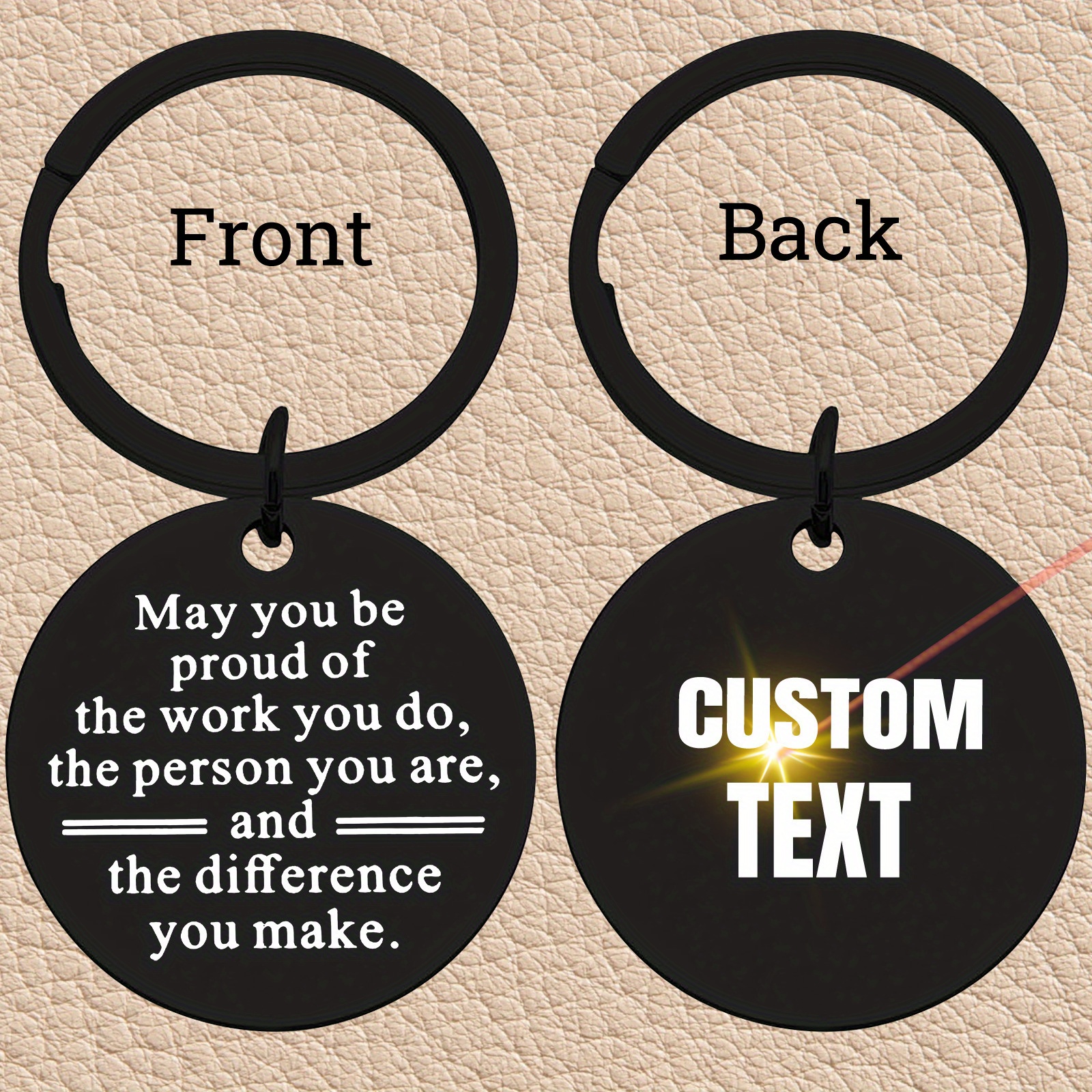 Outdoor Adventure Birthday Party - Custom Black Round Keychain, May You