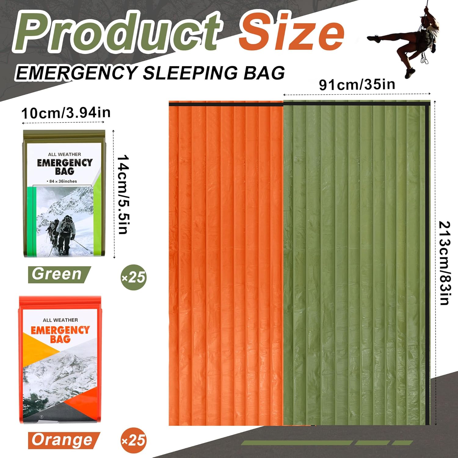 Emergency Sleeping Bag Bulk Po - Bivy Sack Lightweight recension och pris