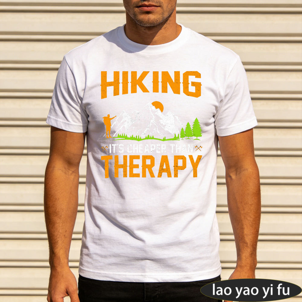Hiking Therapy Men T-Shirt Cot - Outdoor Adventure Therapy recension och pris