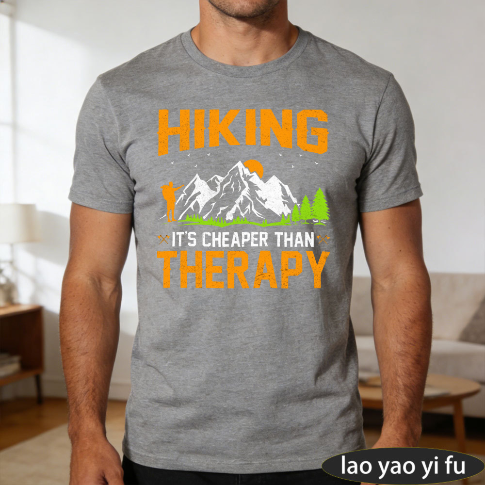 Hiking Therapy Men T-Shirt Cot - Outdoor Adventure Therapy recension och pris
