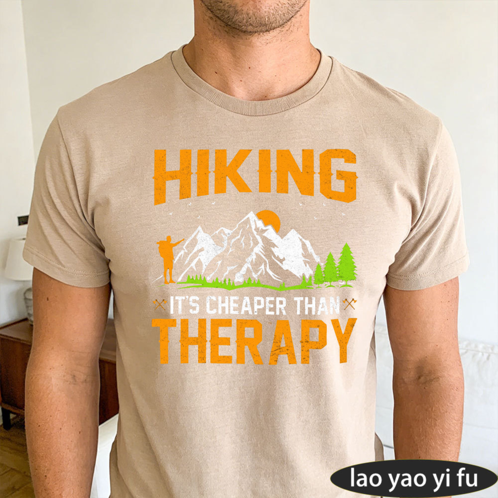 Hiking Therapy Men T-Shirt Cot - Outdoor Adventure Therapy recension och pris