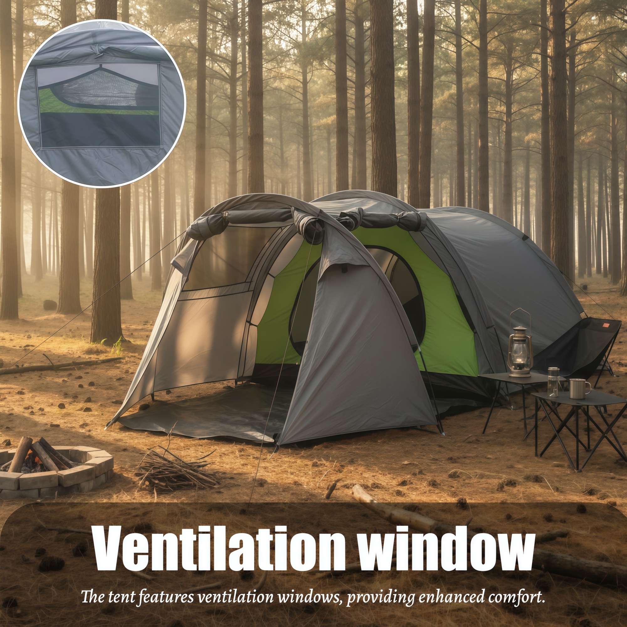 3-4 Person Spacious Portable T - Outdoor Adventure Group recension och pris