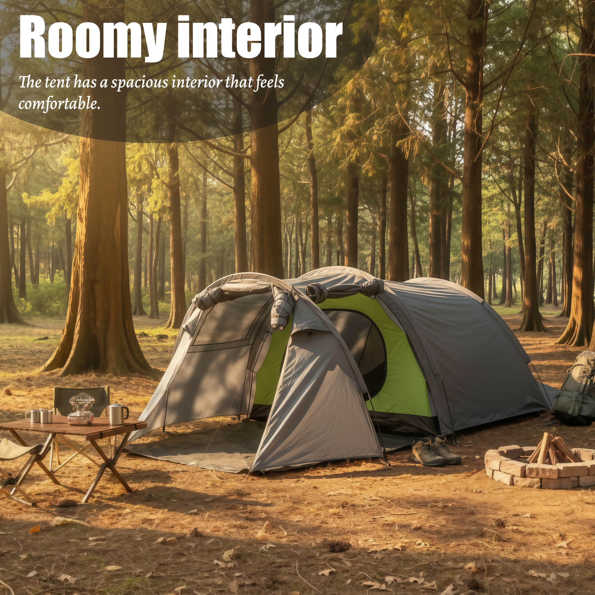 3-4 Person Spacious Portable T - Outdoor Adventure Group recension och pris