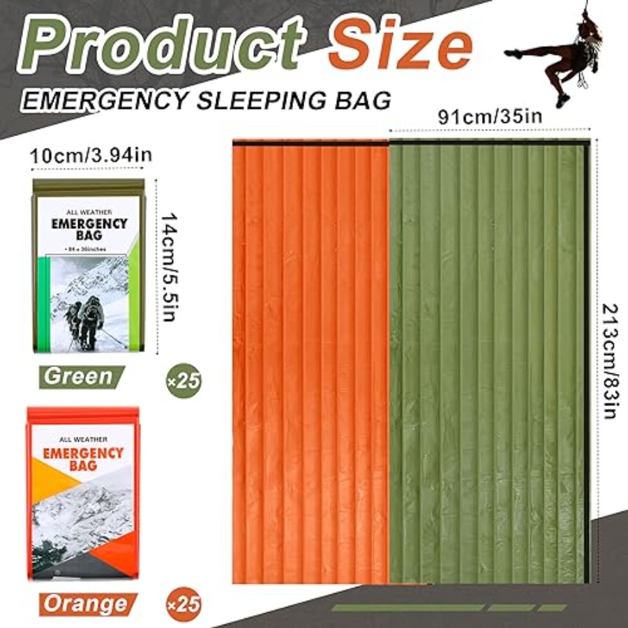 Emergency Sleeping Bag Bulk Po - Bivy Sack Lightweight recension och pris