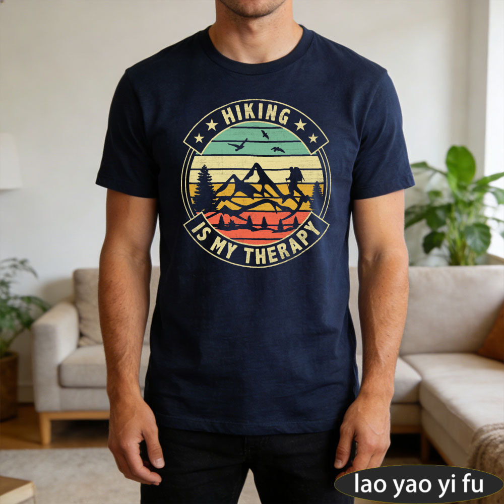 Hiking Is My Therapy Men T-Shi - Outdoor Adventure Therapy recension och pris