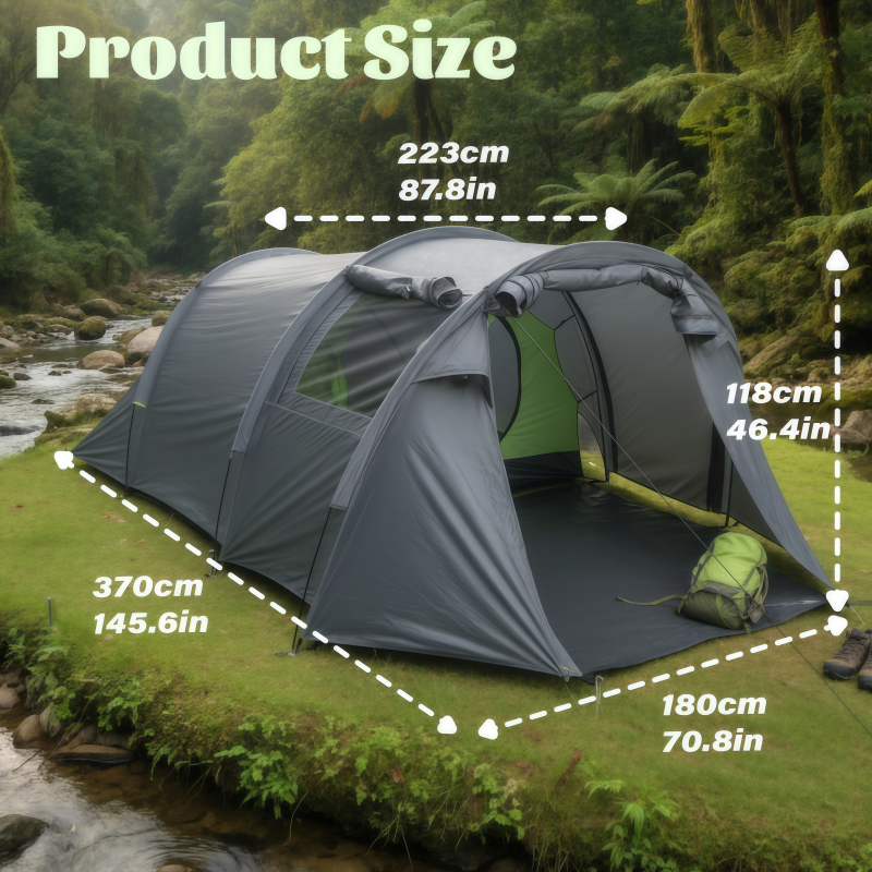 Spacious Portable Tunnel Tent  - Outdoor Adventure Group recension och pris