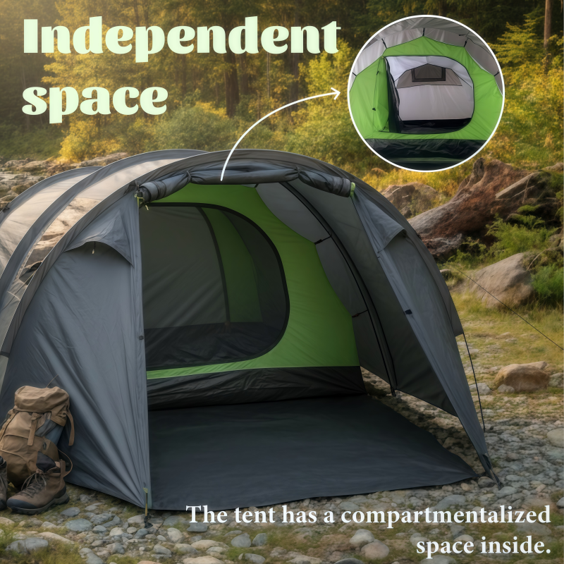 Spacious Portable Tunnel Tent  - Outdoor Adventure Group recension och pris