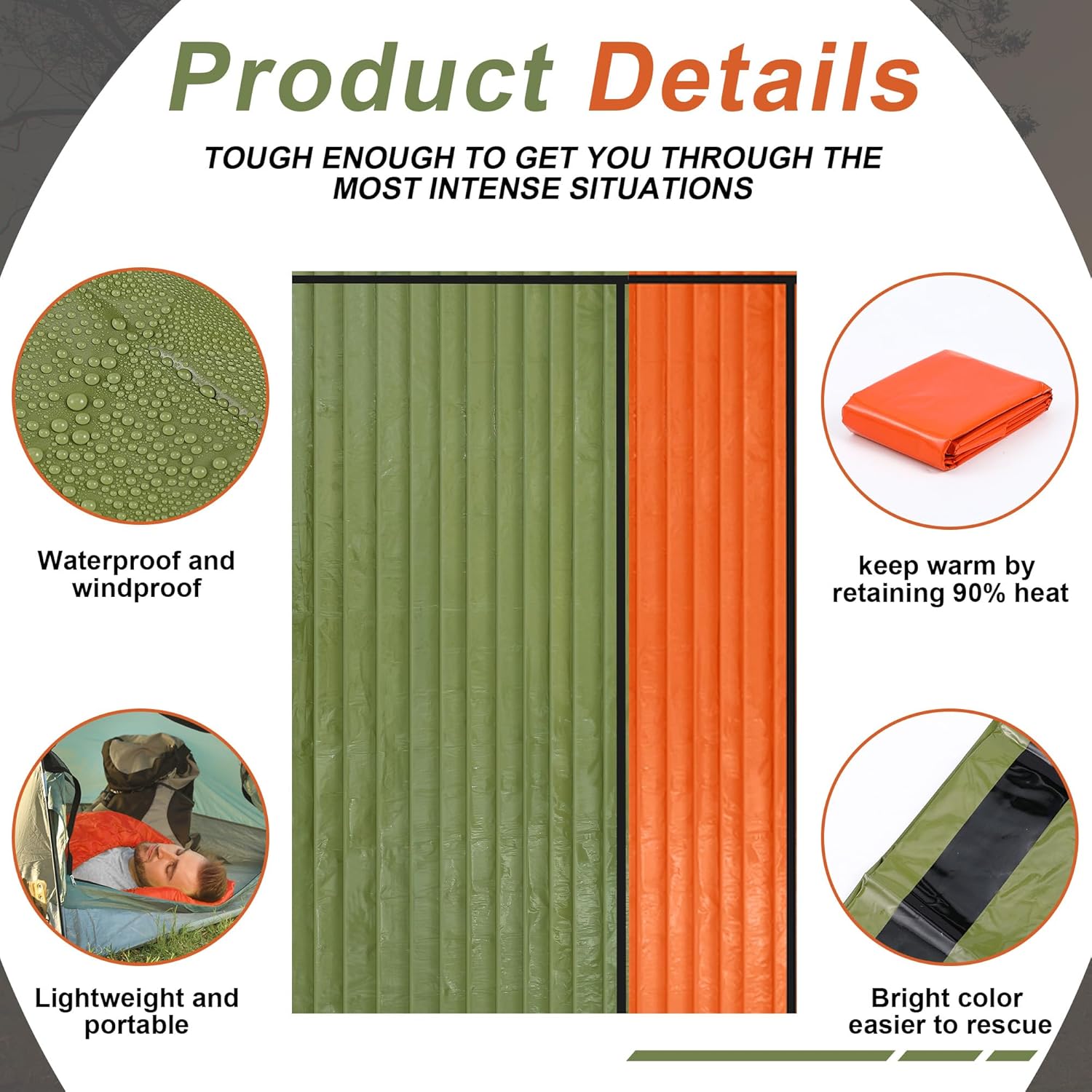 Emergency Sleeping Bag Bulk Po - Bivy Sack Lightweight recension och pris